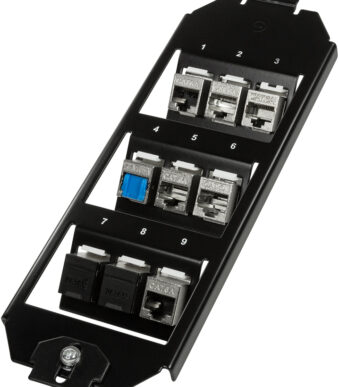 LogiLink Keystone bracket, 3-voudig, voor 9 Keystone modules