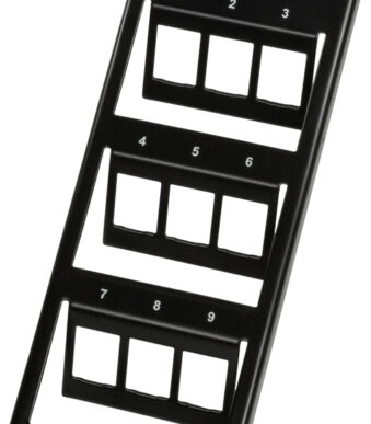 LogiLink Keystone bracket, 3-voudig, voor 9 Keystone modules