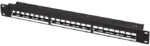 LogiLink 19' Keystone Patch Panel, 24 poorts, zwart