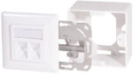 LogiLink aansluitdoos Cat. 6A, 2x RJ45, wit, afgeschermd