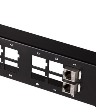 LogiLink 10' Keystone Patch Panel, 12-poorts, zwart