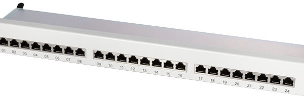 LogiLink 19´ Patch Panel Cat. 6, afgeschermd, 24 poorts, 1 HE