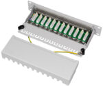 LogiLink 10´ Patch Panel Cat. 6, afgeschermd, 12 poorts, 1 HE