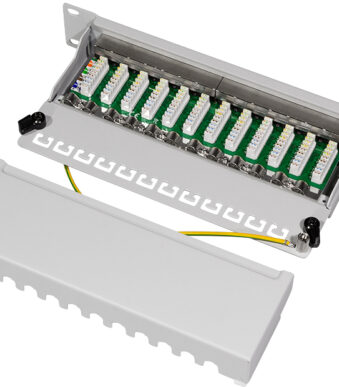 LogiLink 10´ Patch Panel Cat. 6, afgeschermd, 12 poorts, 1 HE