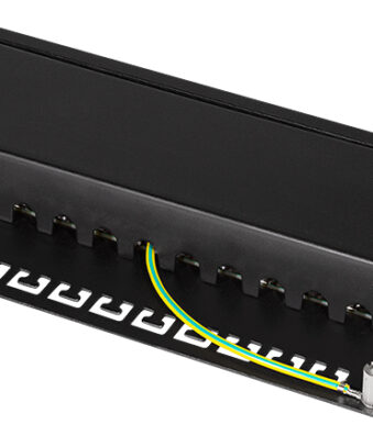 LogiLink 10´ Patch Panel Cat. 6A, 12-poorts, zwart, 1HE