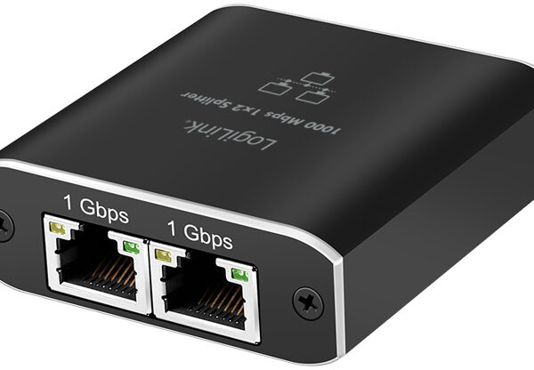 LogiLink Gigabit Ethernet Splitter, RJ45/USB-C - 2x RJ45
