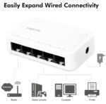 LogiLink Desktop Gigabit Ethernet Switch, 5-poorts, wit