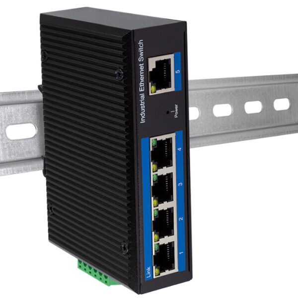 LogiLink Industrial Fast Ethernet PoE Switch, 5-poorts