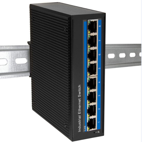 LogiLink Industrial Fast Ethernet PoE Switch, 8-poorts