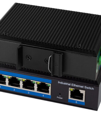 LogiLink Industrial Gigabit Ethernet PoE Switch, 5 poorts