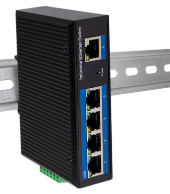 LogiLink Industrial Gigabit Ethernet PoE Switch, 5 poorts