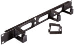 LogiLink 19' kabeldoorvoerpaneel, 1 HE, met 4 kabelbeugels