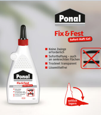 Ponal houtlijm Fix & Fest, oplosmiddelvrij, 100 g fles