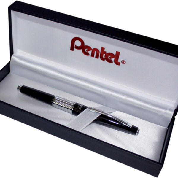 Pentel vulpotlood KERRY P1037, 0,7 mm, zwart-metallic