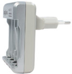 LogiLink stekker-batterij oplader, zilver