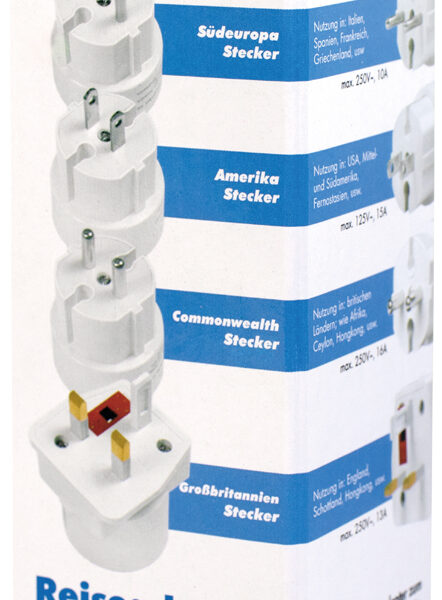 LogiLink reisadapter-set (EU/UK/US), wit