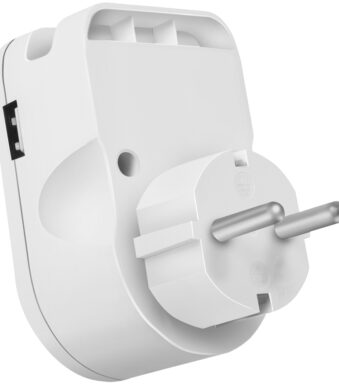 LogiLink adapterstekker met Smartphone-opstelvak, wit