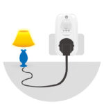 LogiLink adapterstekker met bewegingssensor, wit