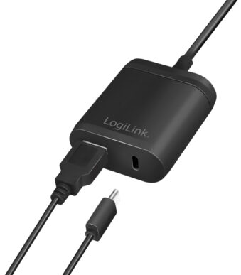 LogiLink USB-adapterstekker met vaste kabel, 1x USB, 12 Watt