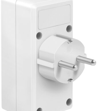 LogiLink adapterstekker met 2x USB-poort, Eurostopcontacten randaardestopcontact, wit