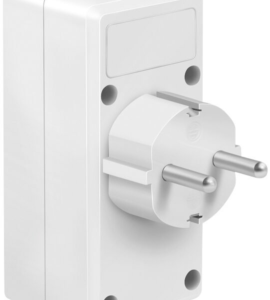 LogiLink adapterstekker met 2x USB-poort, Eurostopcontacten randaardestopcontact, wit