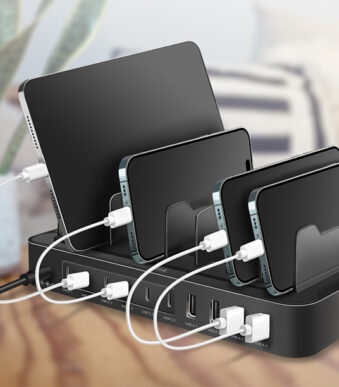 LogiLink USB-laadstation, 4x USB-A en 6x USB-C, 120 Watt