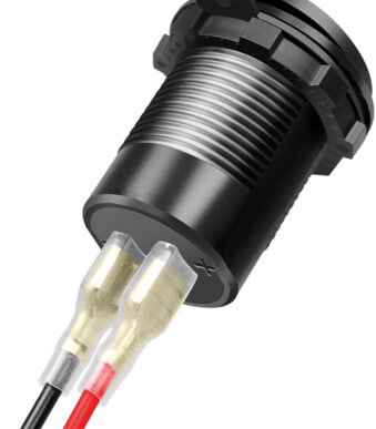 LogiLink Dual-inbouw-laadadapter voor de auto, USB-A en USB-C koppeling