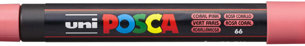 POSCA Pigmentmarker / Verfstiften / Acrylmarker PC-3M, koraalrood