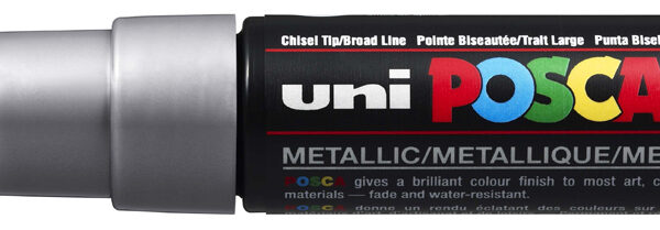 POSCA Pigmentmarker / Verfstiften / Acrylmarker PC-8K, zilver