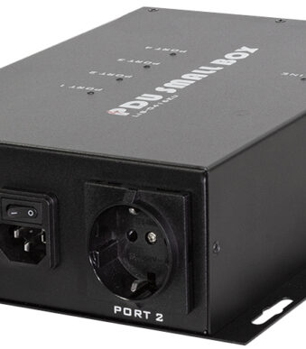 LogiLink Smart IP-stroomverdeler-box, 4x CEE 7/3, zwart