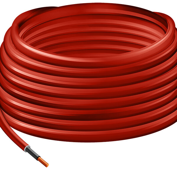 LogiLink solar installatiekabel, 25 m, rood