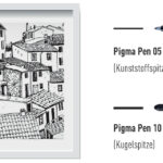 SAKURA Fineliner PIGMA PEN, 3 stuks in etui, zwart