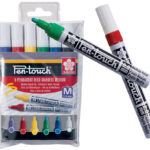 SAKURA Permanent-Marker Pen-Touch middel, 6 in etui