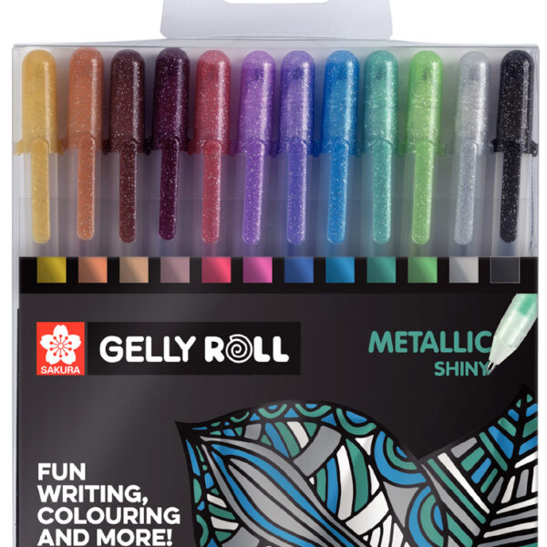 SAKURA Gel-rollerball Gelly Roll Metallic, 12 stuks in etui