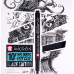 SAKURA Fineliner Pigma Micron, set van 10 + GRATIS etui