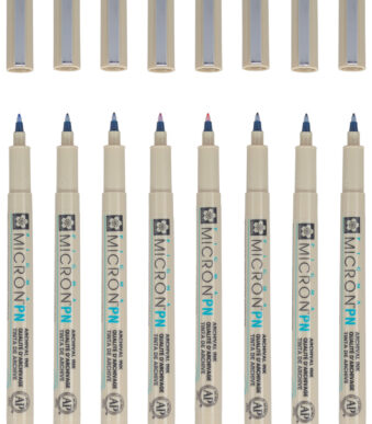SAKURA Fineliner Pigma Micron PN, 0,5mm, 8 stuks in een set