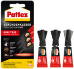 Pattex secondenlijm MINI TRIO, 3 tubes à 1 g