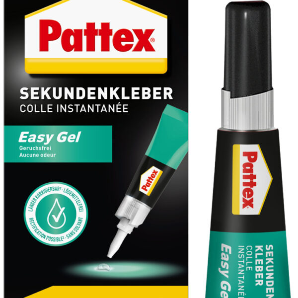 Pattex secondenlijm Easy GEL, 3 g tube