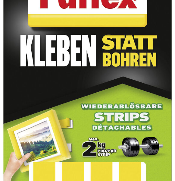 Pattex Montage lijmstrips, verwijderbaar, geel