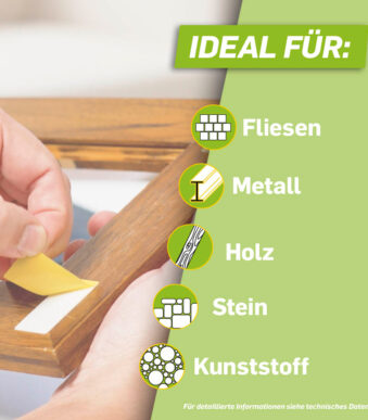 Pattex Montage lijmstrips, verwijderbaar, geel