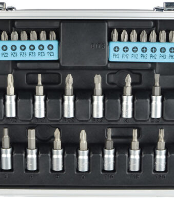 QUANTOOL schroef- en bit-set, 116-delige koffer