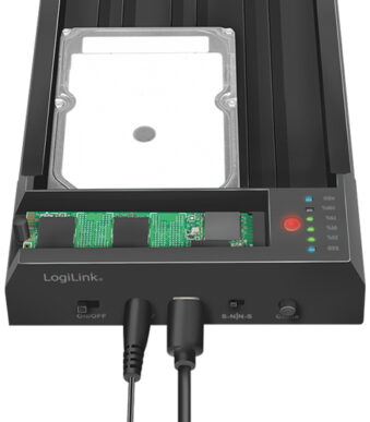 LogiLink USB 3.2 Gen 2 harde schijf Docking Station, zwart