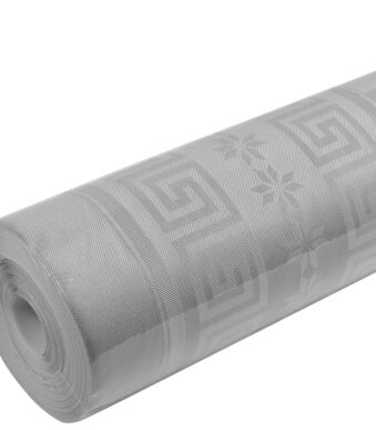 PROnappe damast tafellaken / tafelkleed, (B)1,18 x (L)6,0 m, grijs