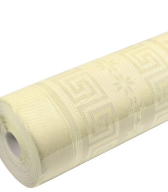 PROnappe damast tafellaken / tafelkleed, (B)1,18 x (L)6,0 m, ivoor