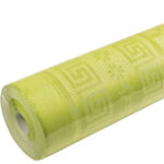 PROnappe damast tafellaken / tafelkleed, (B)1,18 x (L)6,0 m, kiwigroen