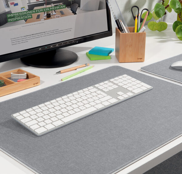 sigel schrijfonderlegger Eyestyle, 600 x 450 mm, lichtgrijs/zwart