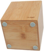 sigel pennenkoker Eyestyle, van bamboe, vierkant