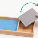 sigel pennenbak Eyestyle, van bamboe, lichtblauw/donkergrijs