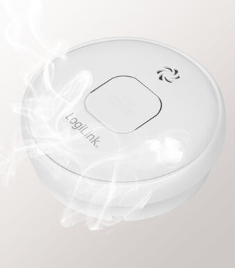 LogiLink rookmelder Longlife, wit, met Lithium natterij