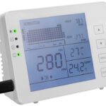 LogiLink CO2-meter met stoplicht, temperatuur en luchtvochtigheidsweergave, wit